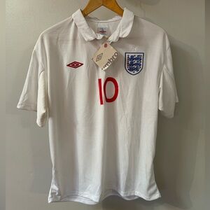NWT 2010 England Rooney Home Kit